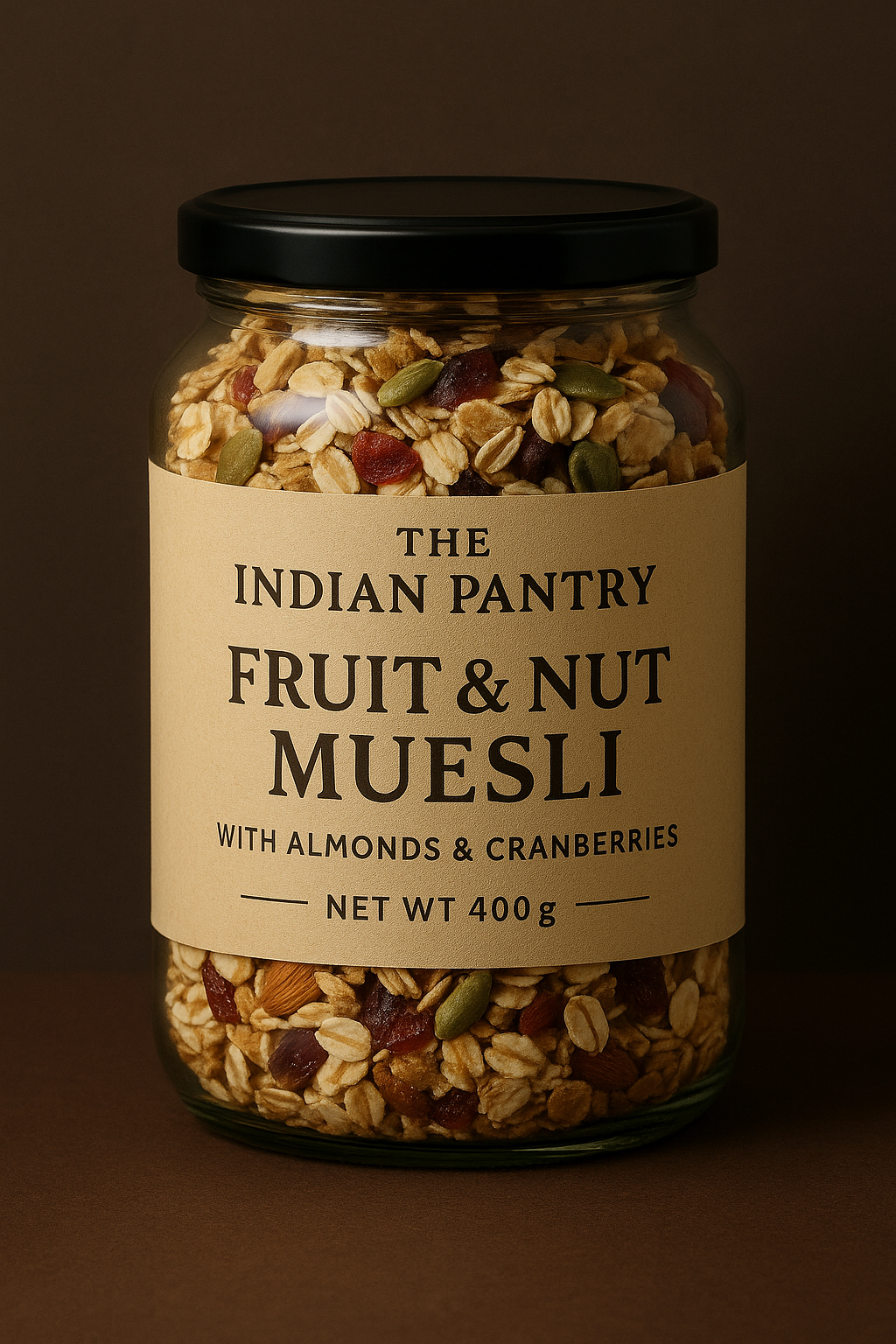 The Indian Pantry – Fruit & Nut Muesli with Almonds & Cranberries - 400g