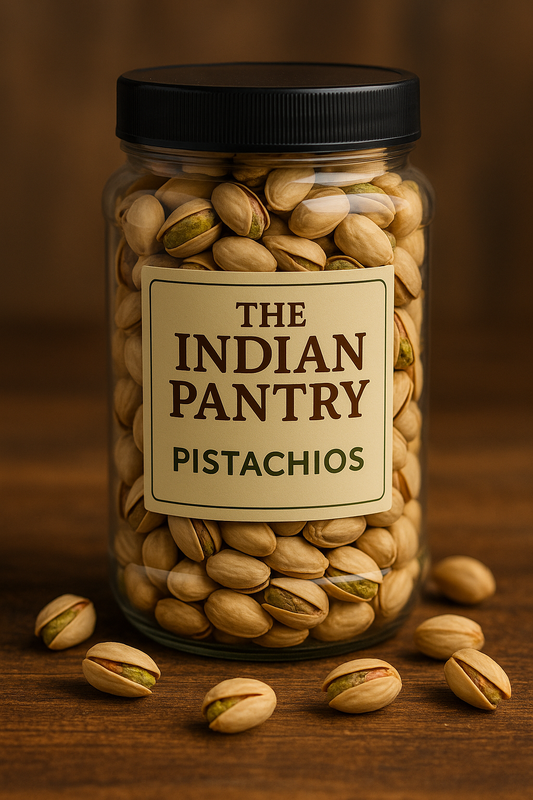The Indian Pantry Premium Roasted and Salted Pistachios Inshell (Pista) - 500g